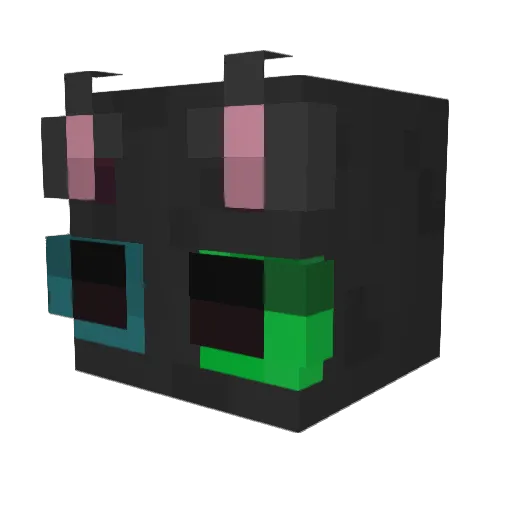 MoonzWho Minecraft avatar head, 3D render