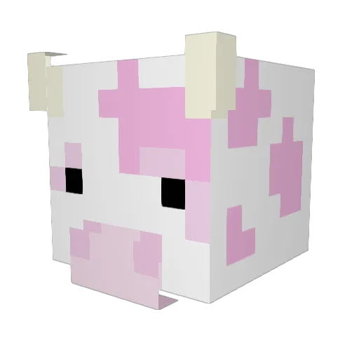 Mooochelle Minecraft avatar head, 3D render