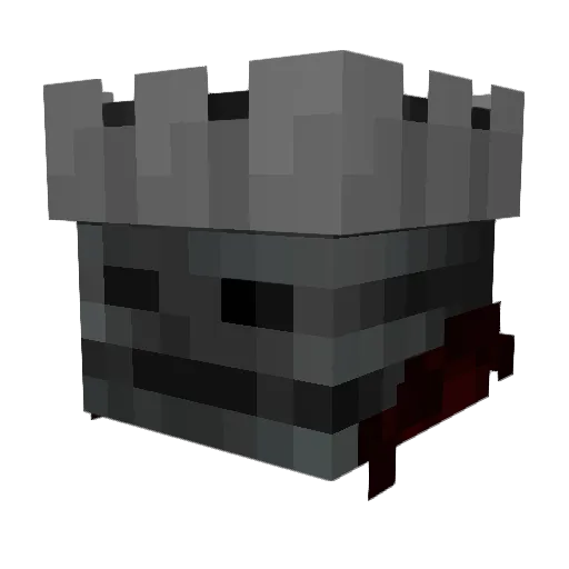 Mooocly Minecraft avatar head, 3D render