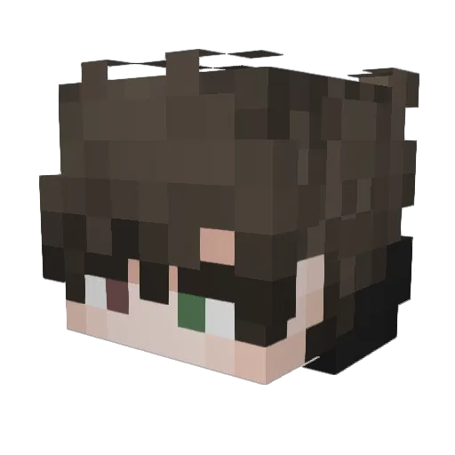 Mooooooooooooob Minecraft avatar head, 3D render