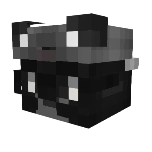 Mooorrriiid Minecraft avatar head, 3D render
