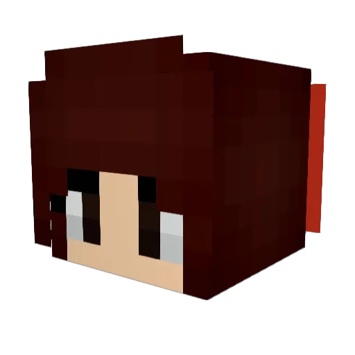 Moooshi_ Minecraft avatar head, 3D render