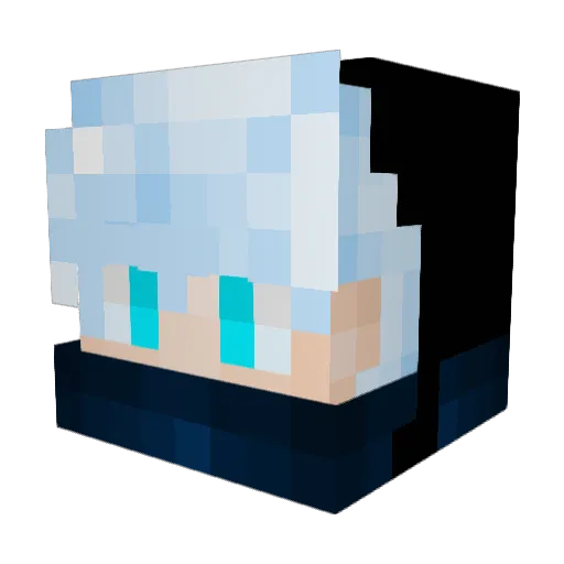 Mooozzy Minecraft avatar head, 3D render