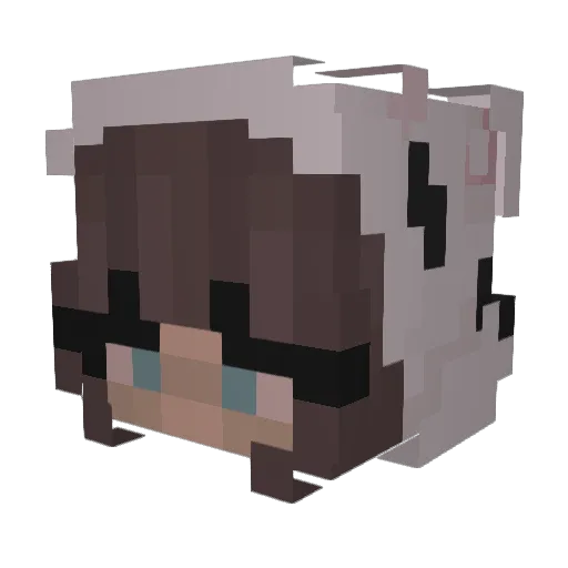 Moopbrosia Minecraft avatar head, 3D render