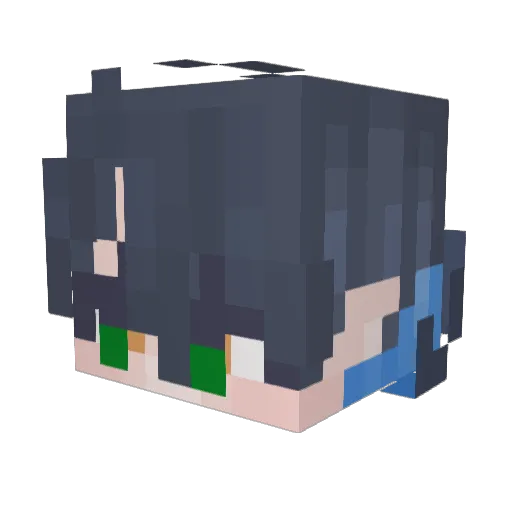 Mooper1 Minecraft avatar head, 3D render