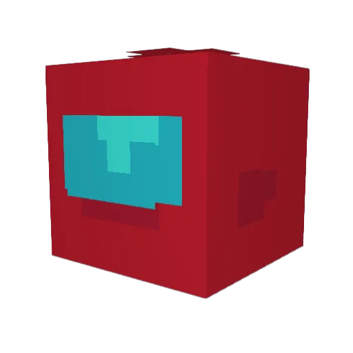 Moopian Minecraft avatar head, 3D render