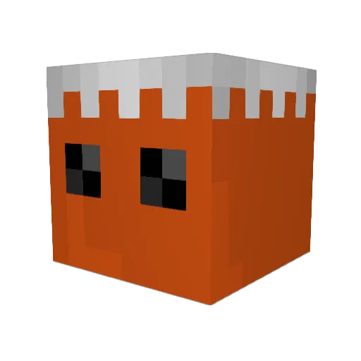 Mooraq Minecraft avatar head, 3D render