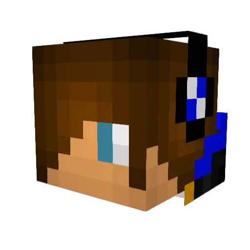 Moore1314 Minecraft avatar head, 3D render