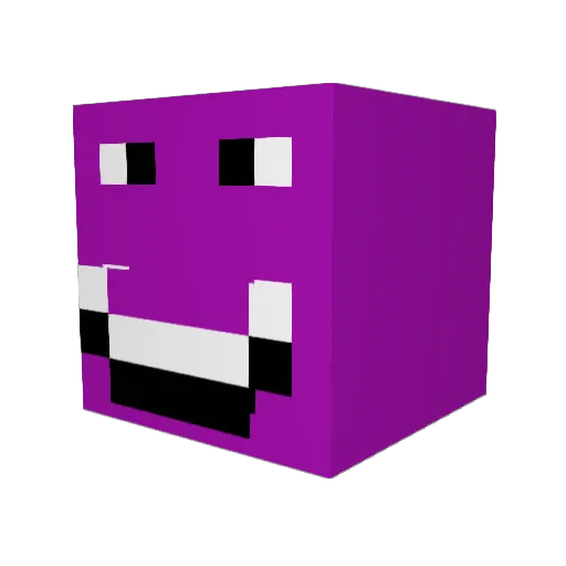 MoorePlayZz_TTV Minecraft avatar head, 3D render