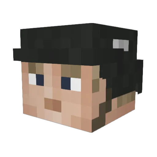Mooritzer Minecraft avatar head, 3D render
