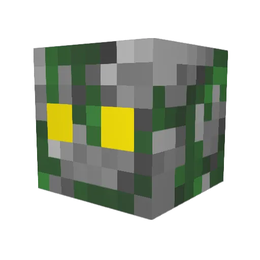 Moosbau Minecraft avatar head, 3D render