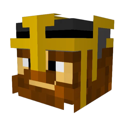 Moose6900 Minecraft avatar head, 3D render