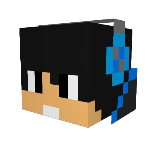 MooseMaster09 Minecraft avatar head, 3D render