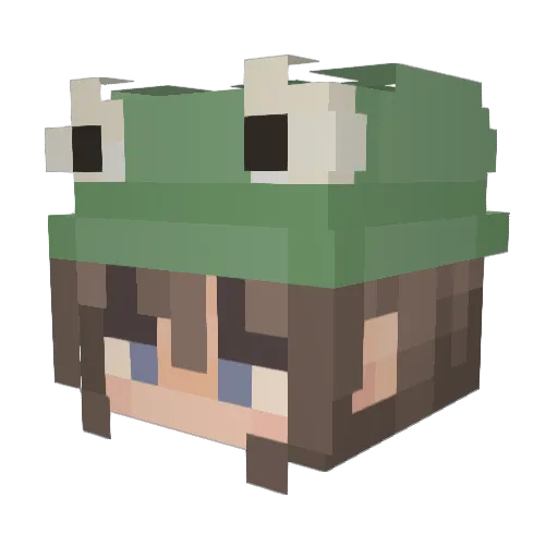 MooseOtter63 Minecraft avatar head, 3D render