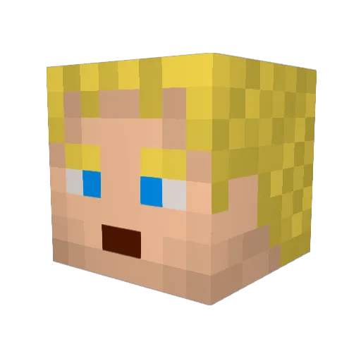 MooseTheStampede Minecraft avatar head, 3D render
