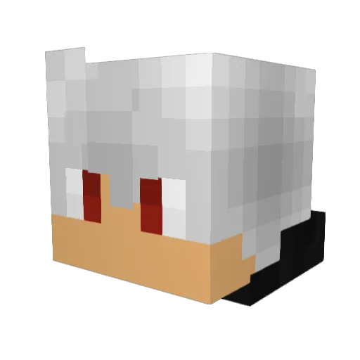 MooseWeed Minecraft avatar head, 3D render