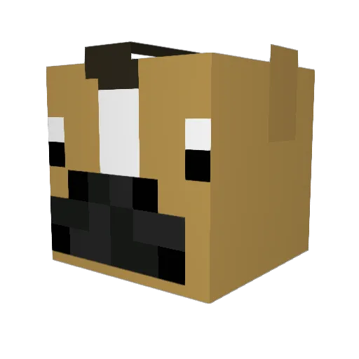 Moose_Medic Minecraft avatar head, 3D render