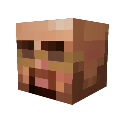 Mooseeeeeee Minecraft avatar head, 3D render