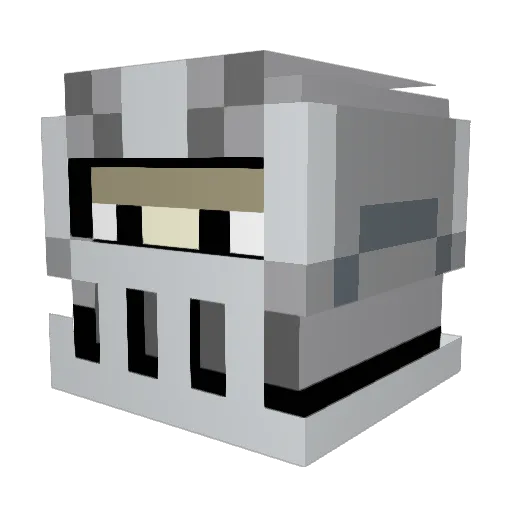 Mooseje Minecraft avatar head, 3D render