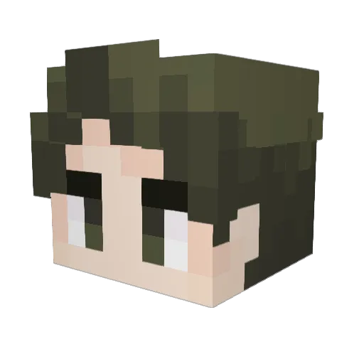 MooshiUshi Minecraft avatar head, 3D render