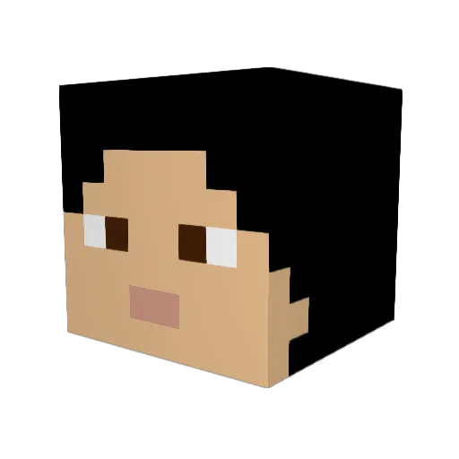 MooshieMooshies Minecraft avatar head, 3D render
