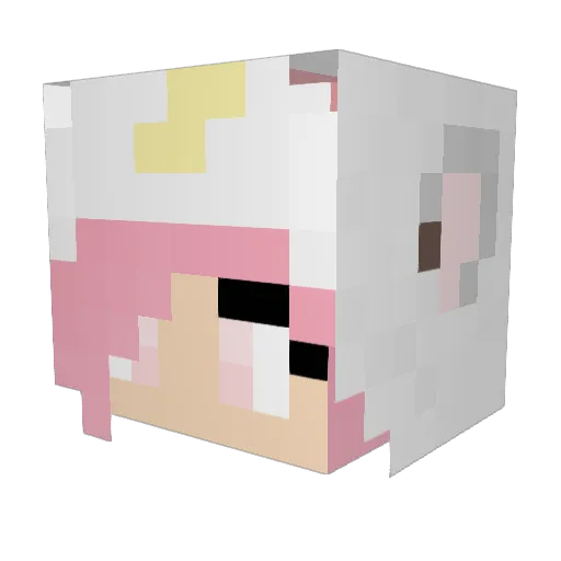 MooshieZ Minecraft avatar head, 3D render