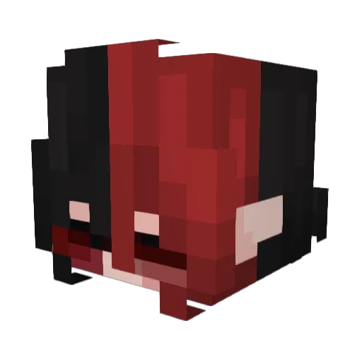 Mooshii Minecraft avatar head, 3D render