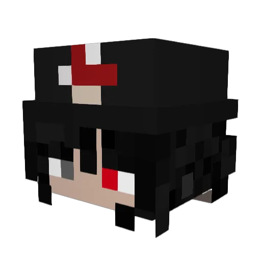 Mooshy3 Minecraft avatar head, 3D render