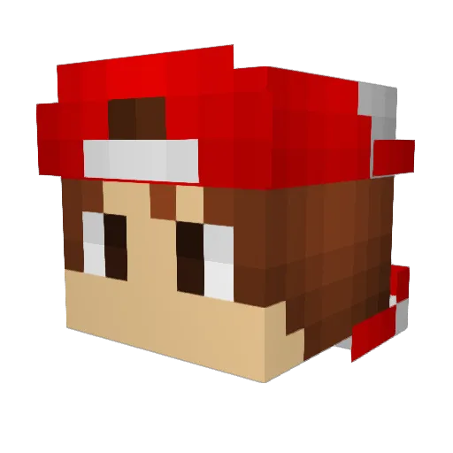Moosie321 Minecraft avatar head, 3D render