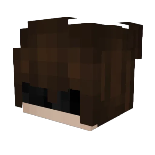 MoosliBar Minecraft avatar head, 3D render
