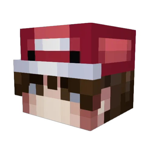 MoosseEXE Minecraft avatar head, 3D render