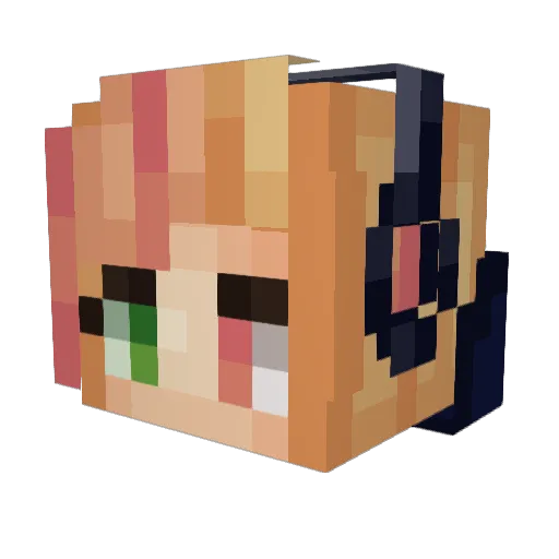 MoostachEsme Minecraft avatar head, 3D render