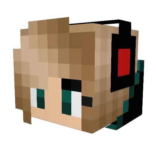Moostache_lover Minecraft avatar head, 3D render