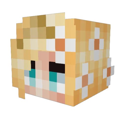Mooster30 Minecraft avatar head, 3D render