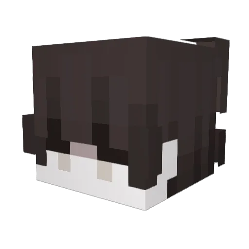 Moosy Minecraft avatar head, 3D render