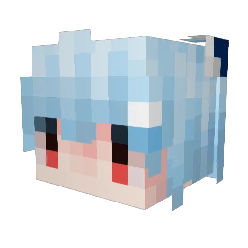 MoosyRage Minecraft avatar head, 3D render