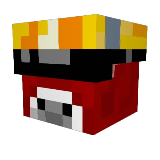 Mootooth Minecraft avatar head, 3D render