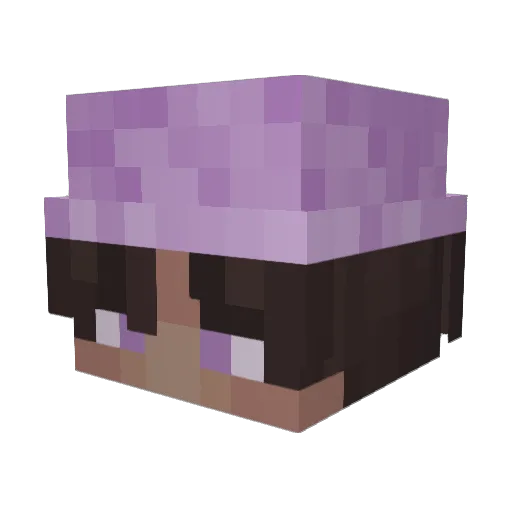 Mooxwell Minecraft avatar head, 3D render
