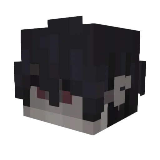 Mooxxii Minecraft avatar head, 3D render