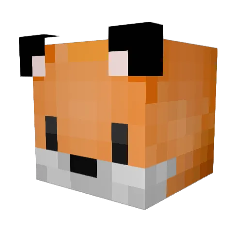 Mooyahoo Minecraft avatar head, 3D render