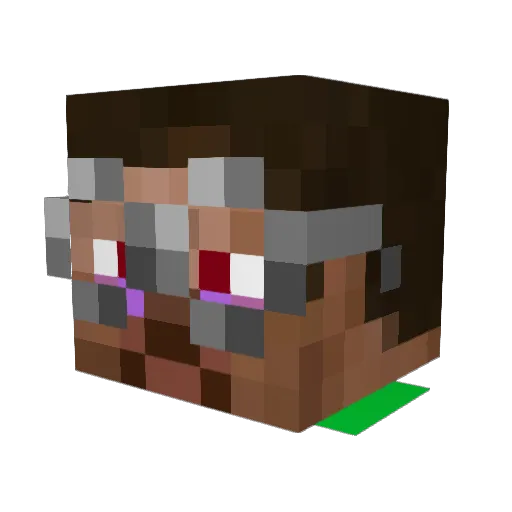 Mop3476 Minecraft avatar head, 3D render