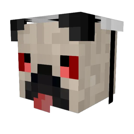 MopSiu Minecraft avatar head, 3D render