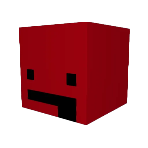 Mopda Minecraft avatar head, 3D render