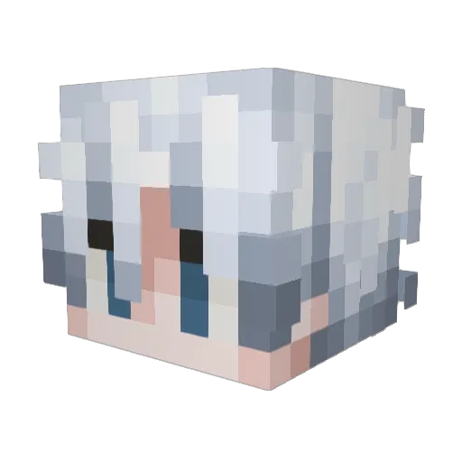 Mopeoo Minecraft avatar head, 3D render
