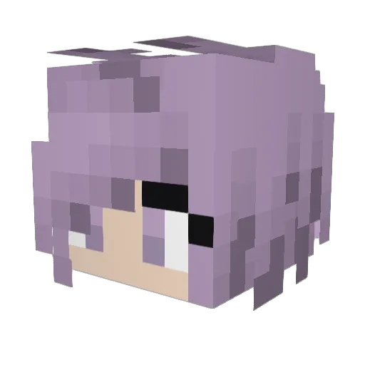 Moppeee Minecraft avatar head, 3D render