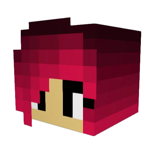 MoppelZockt Minecraft avatar head, 3D render