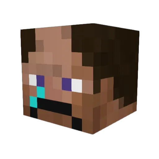 MopsMasny Minecraft avatar head, 3D render