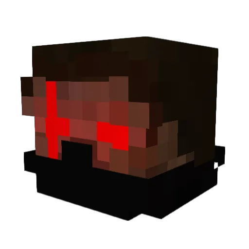 Mopx01 Minecraft avatar head, 3D render