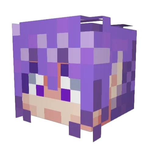 Mor797 Minecraft avatar head, 3D render