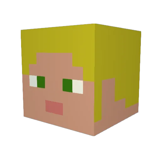 MorDeGir Minecraft avatar head, 3D render